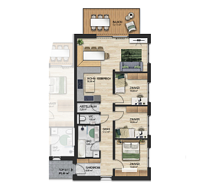 W11 - 4 Zimmer 1. OG