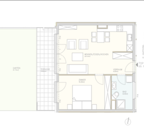 W2.01 - 2 - Zimmer Wohnung EG
