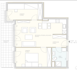W2.05 - 3 - Zimmer Wohnung 1.OG