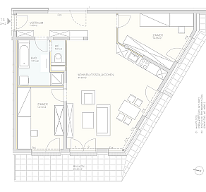 W2.14 - 3 - Zimmer Wohnung 3.0G